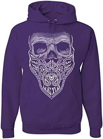 Tee Hunt Bandana Skull Hoodie Badass Gangsta Swag mrtva dukserica