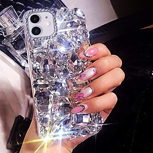 Bonitec za iPhone 11 Case 3D sjaj Sparkle Bling futrola za žene Luksuzni sjajni kristalni dijamantni branik Clear Gems zaštitni poklopac