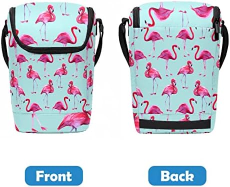 Guerotkr torba za ručak za žene, kutija za ručak za muškarce,ženska kutija za ručak,pink flamingo životinjski uzorak