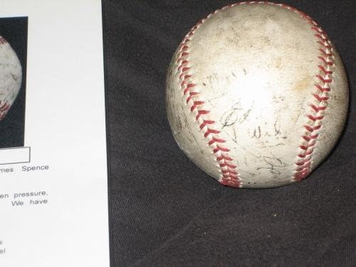 1944. Yankees tim potpisao je autogramirani vintage oal bejzbol Joe McCarthy JSA - autogramirani bejzbol