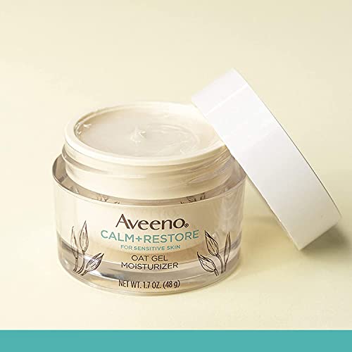 Aveeno Calm + Restore Oat Gel hidratantna krema za lice za osjetljivu kožu, lagana gel krema hidratantna krema za lice sa Prebiotičkom