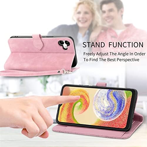 Hee Hee Smile Luxury Case Zipper kožni novčanik Shell Zipper novčanik Flip Case za Oppo A7 poklopac telefona narukvica Pink