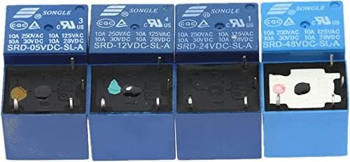 GIBOLEA releji 50kom releji SRD-05VDC-SL-a SRD-12VDC-SL-a SRD-24VDC-SL-a SRD-48VDC-SL-a 5V 12V 24V 48V 10A 250VAC 4PIN