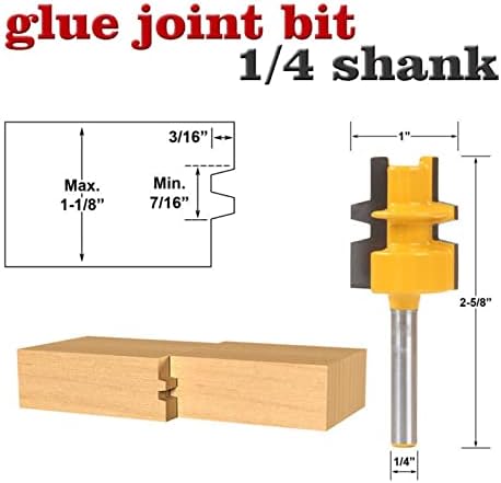 Površinski glodalica ljepilo ruter Bit srednje veličine reverzibilni 1/4 ručka alat za obradu drveta rezač alata za obradu drveta