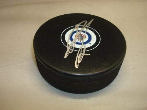 Ondrej Pavelec potpisao Winnipeg Jets Hockey Puck Autographed 1B-Autographed NHL Pucks