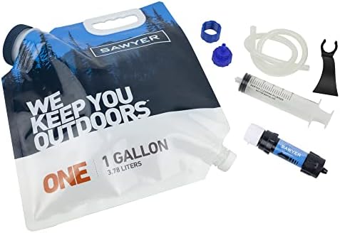Sawyer Products SP160 jedan galonski gravitacioni sistem za filtriranje vode sa Mini filterom sa dva navoja, plavo / bijelo/ prozirno