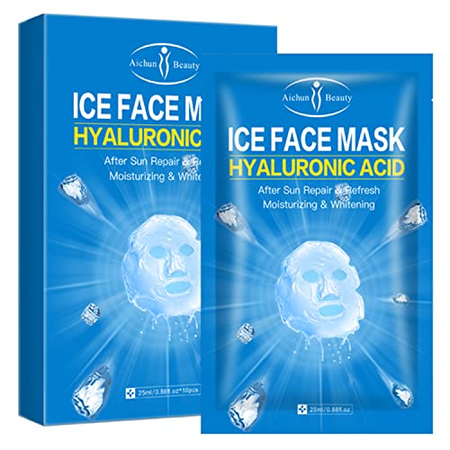 AICHUN BEAUTY Ice maska za lice hijaluronska kiselina nakon popravljanja sunca Refresh Moisturizing ublažava bol Acne Scars Njega kože lica 25ml / 0.88 fl.oz