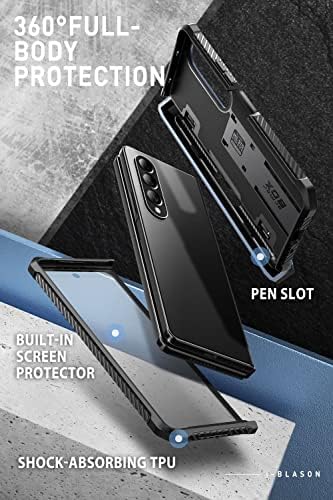 I-Blason Armorbox dizajniran za Samsung Galaxy Z Fold 4 Case sa držačem olovke i Kickstand, futrola punog tijela za zaštitu odbojnika