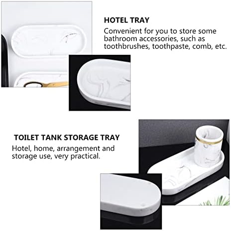 YFQHDD Hotel Marble Texture Storage Skladištenje Kupatilo nosača resorni nosač za rezinu