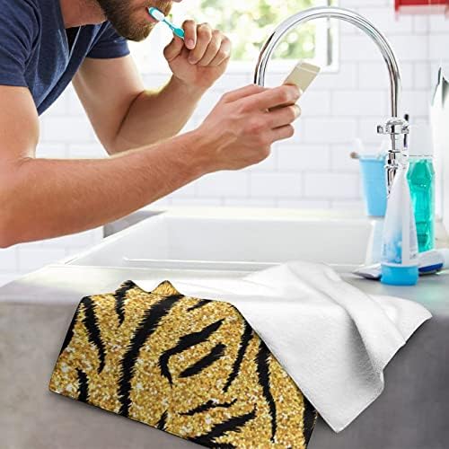 Zlatni tigarski ručni ručnici za ručnike za lice i tijelo Trke za pranje tigara Mekane krpe sa slatkim tiskanim za kupatilo Kuhinjski