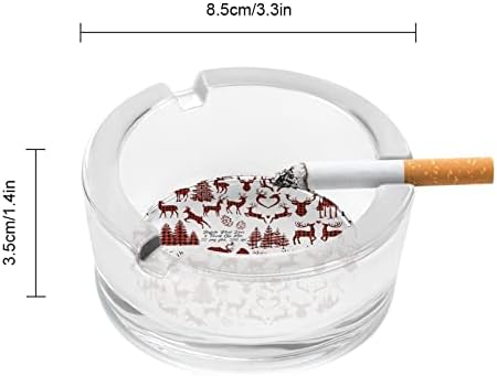 Buffalo plairani jeleni okrugli stakleni pepeljarski držač za cigarete kućište slatko pušenje pepela