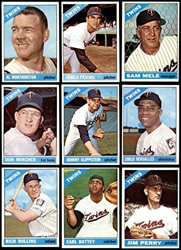 1966. TOPPS Minnesota Twins u blizini tima za timu Minnesota Twins Ex / MT blizanci