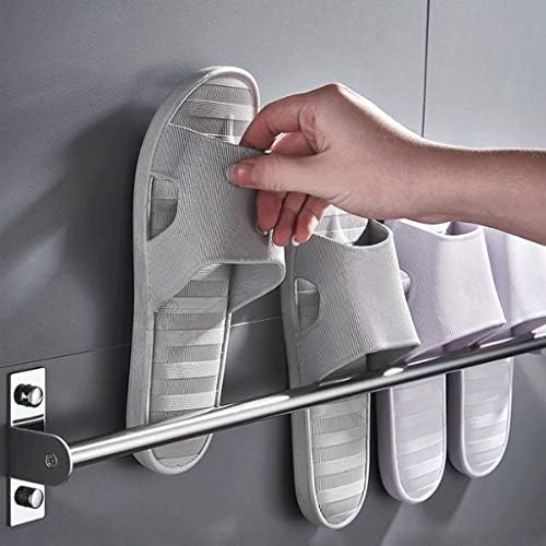 Dinzz zidni nosač cipela kupaonica stalak za klizanje od nehrđajućeg čelika za klizanje Organizator visina cipela za kupaonicu showroom