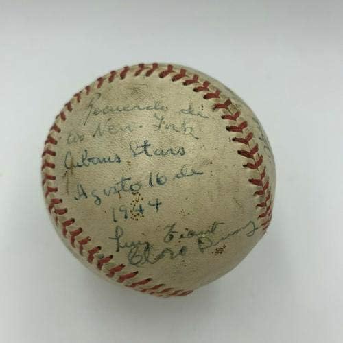 Istorijska 1944 New York Kubans Negro ligaška reprezentacija potpisala bejzbol JSA COA - AUTOGREMENT BASEBALLS