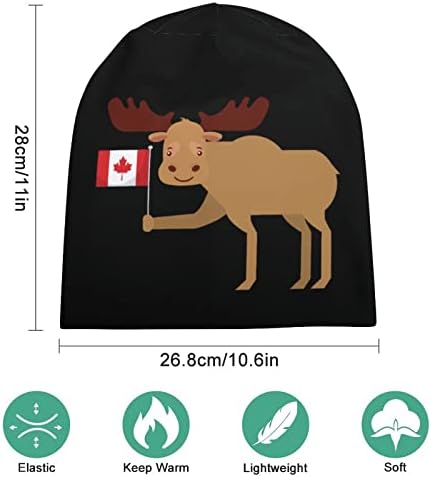 Slatka modena Kanada zastava Beanie Cap Soft Warm pulover pulover kapu za spavanje za spavanje za uniseks