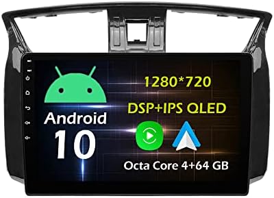 10.1 4+64GB Android 10 u Dash Auto Stereo Radio za Nissan-Sentra Black SV 2012 13 14 15 GPS navigaciona Glavna jedinica Carplay Android