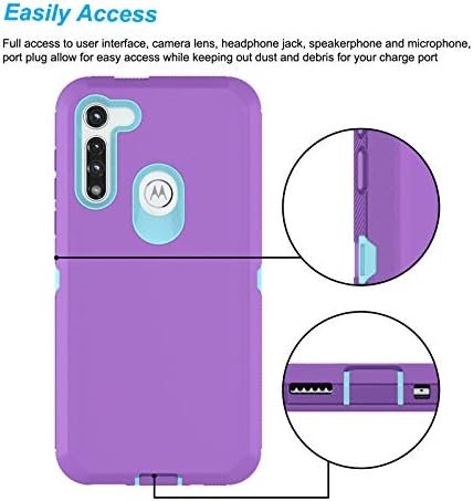 Thybx Moto G fast Case, Motorola g Fast Case 2020, [zaštita od pada] plastični Branik TPU 3-slojni izdržljivi čvrsti telefonski čvrsti