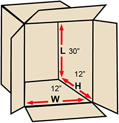 Partneri brend 30x12x12 duge valovite kutije, dugačke, 30L x 12W x 12h, pakovanje od 15 komada | dostava, Pakovanje, selidba, kutija