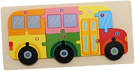 Toyvian Cognititive trodimenzionalni puzzle popperi za djecu edukativne igračke za dijete Predškolske igračke Dječje aritmetičke igračke Montessori Drvene zagonetke Građevinski blok igrača