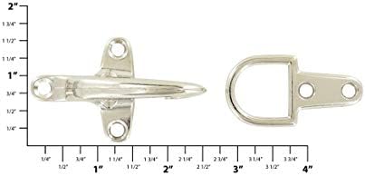 Putna torba Ohio Artisan Snap Hook sa D prstenom, 5/8 inča, niklom, legurom cinka, C-1460-NP