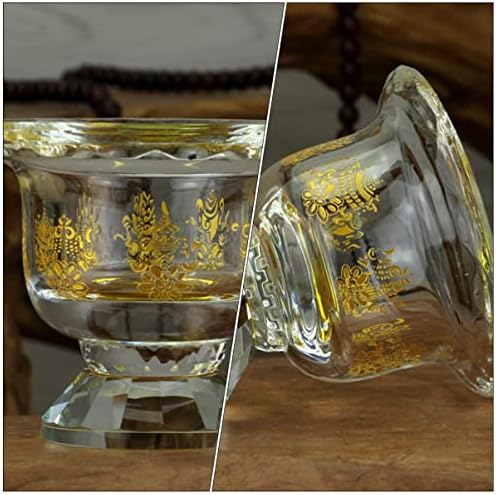 Alipis 3 kom. Vinski vinski držač DEKORATIV Exquisite Koristite potrepštine plamenika Priznati Glass Bowl Tibetan Tea Creative Wealth