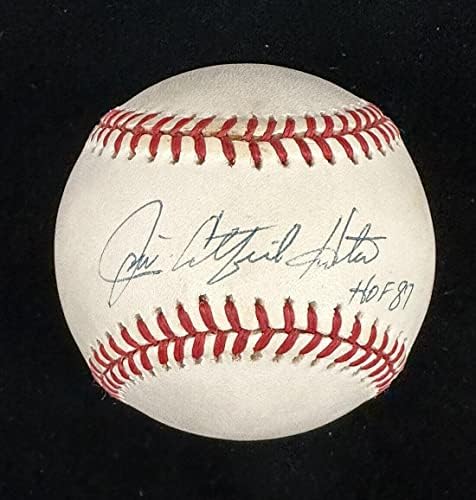 Jim Catfish Hunter HOF 87 Yankees potpisao je službeni Al Budig bejzbol w / hologram - autogramirani bejzbol