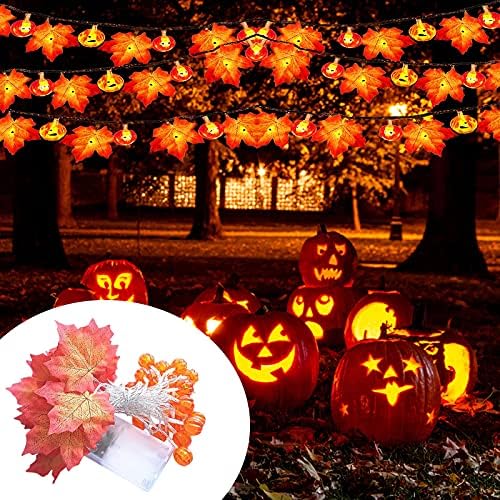 Animatronic Halloween ukrasi Halloween Dekoracija javorov list bundeve ornament Halloween svjetla