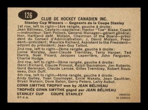 126 Montreal CanaDiens Team Card SP - 1965 TOPPS hokejaški karte Exmt + - nepotpisane hokejske kartice