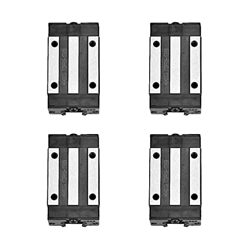 [2 Pakovanje] HGR20 / HGH20 300mm / 11.81 inch linearna klizna šina sa 4 HGH20CA linearnim ležajem klizni nosač blok za 3d štampač,