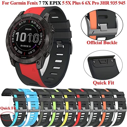 Eidkgd 22 26mm Quickfit Smart Watch trake za Garmin Fenix ​​7 7x 6 6x Pro 5x 5 Plus 3HR D2 935 945 Epix silikonska narukvica za narukvicu