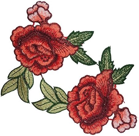 Vezene ruže Cvijeće zakrpe, Appliques, obrtni materijal