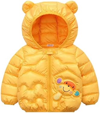 Nagub zimska djeca djeca topli kaputi dugi rukav crtani uzorak kapuljača sa zatvaračem za toplu jaknu zagrijani kaput