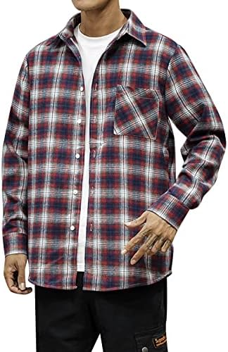ZDDO muške majice sa dugim rukavima modno dugme dole ležerna majica slim fit casual majica Teen Boys Street Moderski majice