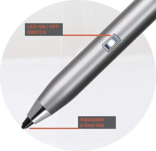 Navitech srebrni mini fine tačaka digitalna aktivna olovka za stylus kompatibilna sa LG G Pad X 8.0