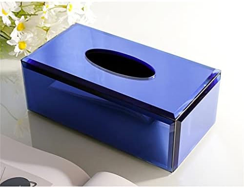 XDCHLK plava nordijska staklena Papirna kutija dekoracija Kreativni dnevni boravak Stolić za domaćinstvo maramice za ruke salvete kutija za maramice