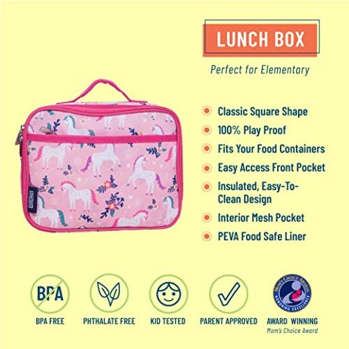 Wildkin Kids izolovana torba za ručak, kišobran sa paketom Rainboots veličine 6 za sva godišnja doba