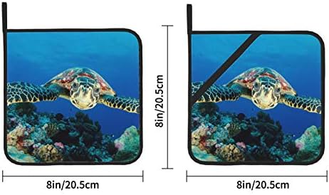 Zelena morska kornjača sa sunčanom potpornom držačem za držač toplotnog otpornosti na toplinu i držač potkoljenica 2 kom. Držači za
