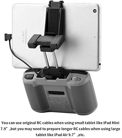 Heiyrc držač tableta za DJI Mini 2, 7-10,5 inčni podesivi produženi nosač 1FT podatkovni kabel USB C do USB C OTG dodatna oprema za produženje