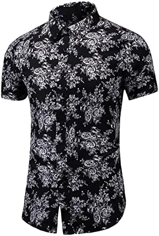 2023 New Ljeto Novo muški Slim Ispis Majica s kratkim rukavima Plus size Modna casual plaža Majica od poliestera 8 Scoop