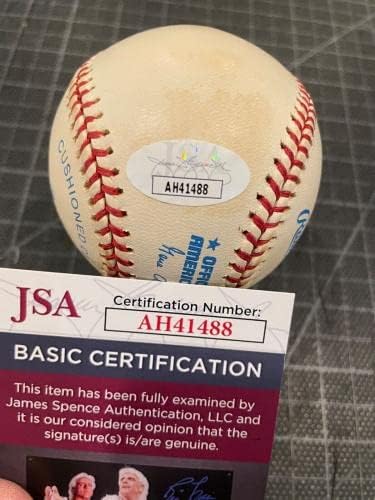 Joe astroth atletika 6 R.B.i. 1 Inning jednopotpotpan bejzbol JSA - autogramirani bejzbol