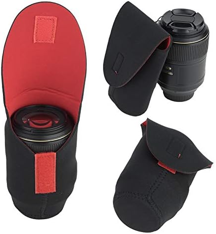 Torbica za sočiva kamere, 5 kom zaštitna futrola za sočiva kamere protiv grebanja dizajn neoprenskog materijala Crna za SLR