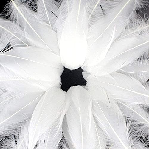 Zamihalaa 20 / 100kom pahuljasto gusko bijelo perje Plumas DIY perje za nakit Izrada šešira dekoracija vjenčanja zanati Pribor 13-20cm