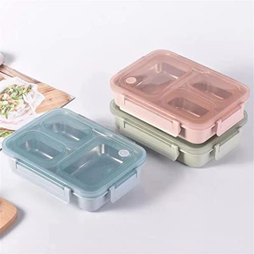 MJWDP kutija za ručak od nerđajućeg čelika pregrada kutija za ručak za odrasle mikrotalasna kancelarijska kutija za ručak kuhinjske potrepštine