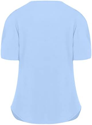 Ženske majice Vneck bluze Tshirts kratki rukav Lounge Wrap Flare Bell Bottom Plain bootcut Tshirts 2023 YY