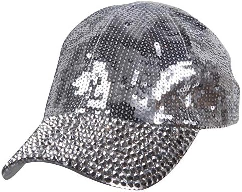 Chic Headwear ženska sredstava modna bejzbol kapa sa punim kamenim računom