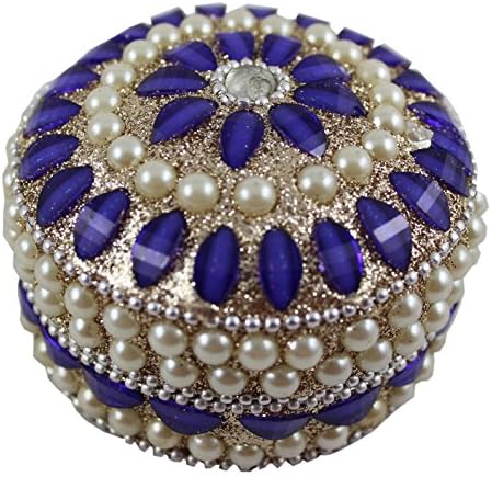 Odishabazaar Sindoor Box Stone & Moti perla Jarkan Rad izgleda tradicionalno