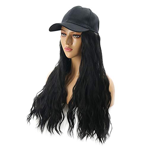 Yang1mn Fashion Street dama šešir perika Jednodijelni šešir perika kukuruz vruće tamno smeđe / crne