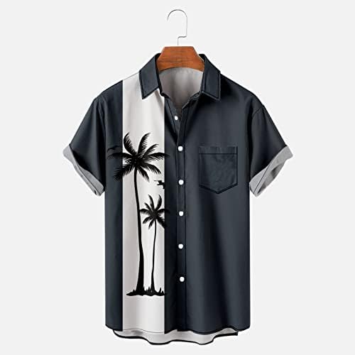 Havajska košulja za muškarce Casual Button down Shirts Vintage Bowling Shirts Summer Tropical beach Shirts for Men