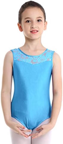 Agoky Kids Big Girls 'Ballet Dancewear Leotard Gimnastika bez rukava bez rukava natrag Camisole Bodiysuit