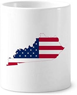 Kentucky USA Map Stars Stripes Oblog oblika četkica za zube četkica za zube Pena